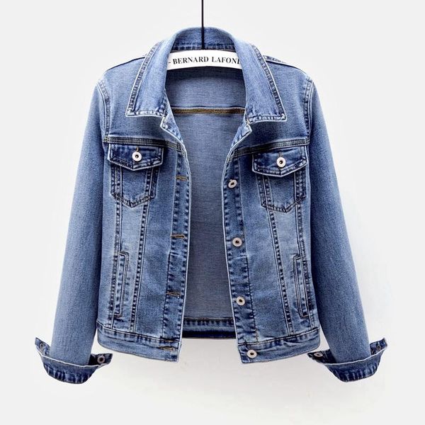 women's jackets autumn fashion short denim jacket women elastic big size slim vintage blue long sleeve jeans coat female student outwea, Black;brown
women's jackets autumn fashion short denim jacket women elastic big size slim vintage blue long sleeve jeans coat female student outwea, Black;brown
