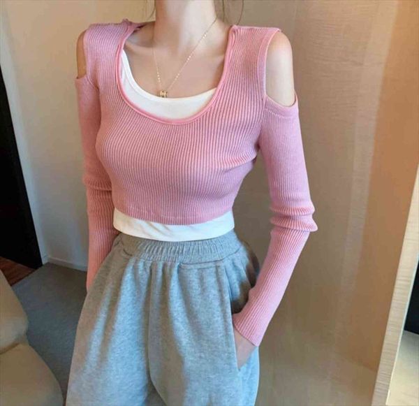 spring women o neck womens sweater long sleeve shirts girls slim off shoulder one connected piece pullovers crop female, White;black
spring women o neck womens sweater long sleeve shirts girls slim off shoulder one connected piece pullovers crop female, White;black