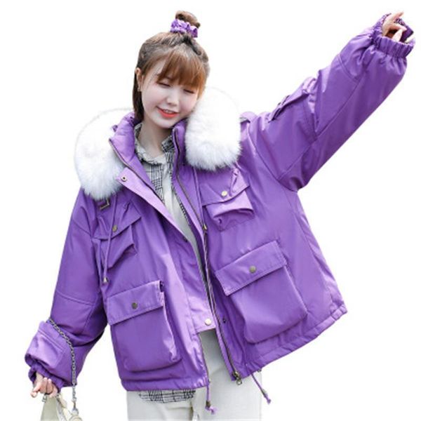 women's down & parkas coat winter white duck loose oversize big fur collar tooling women fashion girls jacket n4151, Black
women's down & parkas coat winter white duck loose oversize big fur collar tooling women fashion girls jacket n4151, Black