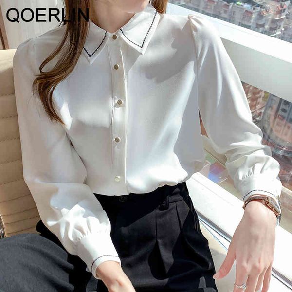 qoerlin chic ol formal chiffon shirt female long sleeve spring turn-down long sleeve white shirts ladies office wear elegant 210416
qoerlin chic ol formal chiffon shirt female long sleeve spring turn-down long sleeve white shirts ladies office wear elegant 210416