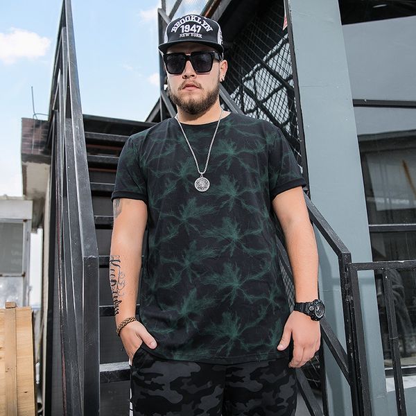 tee 2021 large print t male shirt fat man crew neck, White;black 
tee 2021 large print t male shirt fat man crew neck, White;black