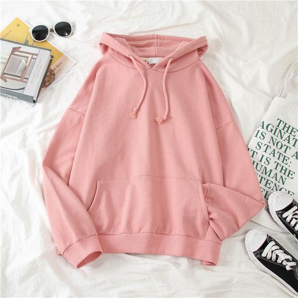women's hoodies & sweatshirts autumn casual long sleeve thin hooded sweatshirt pocket korean loose solid hoodie clothing sudaderas de m, Black
women's hoodies & sweatshirts autumn casual long sleeve thin hooded sweatshirt pocket korean loose solid hoodie clothing sudaderas de m, Black