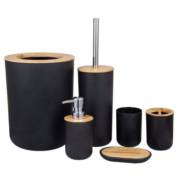 bath accessory set dish toilet brush toothbrush holder kitchen bamboo wooden soap dispenser living room shower waste bin bathroom accessorie
bath accessory set dish toilet brush toothbrush holder kitchen bamboo wooden soap dispenser living room shower waste bin bathroom accessorie