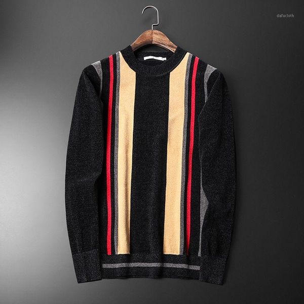 men's sweaters fit luxury slim lapel striped knitted sweater men heren long sleeve o-neck pull homme for high quality, White;black
men's sweaters fit luxury slim lapel striped knitted sweater men heren long sleeve o-neck pull homme for high quality, White;black