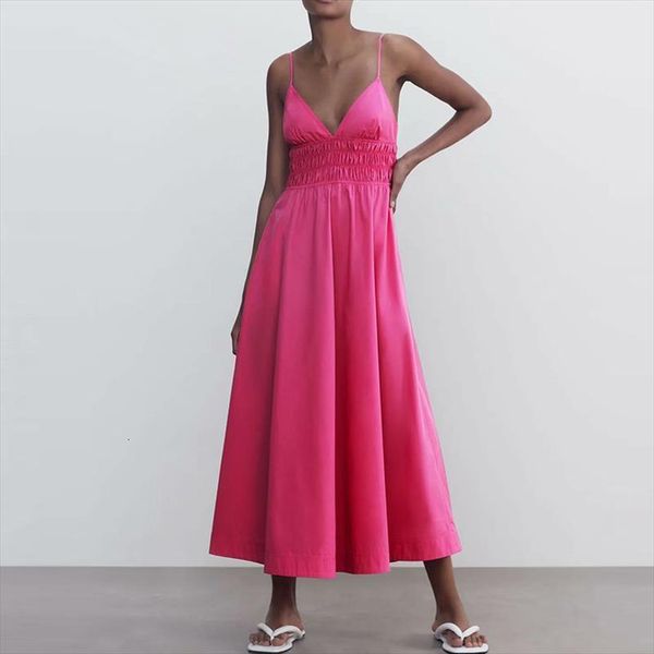 za summer fashion simple women dress v neck rose red sling casual chic street youth sweet beauty, Black;gray
za summer fashion simple women dress v neck rose red sling casual chic street youth sweet beauty, Black;gray
