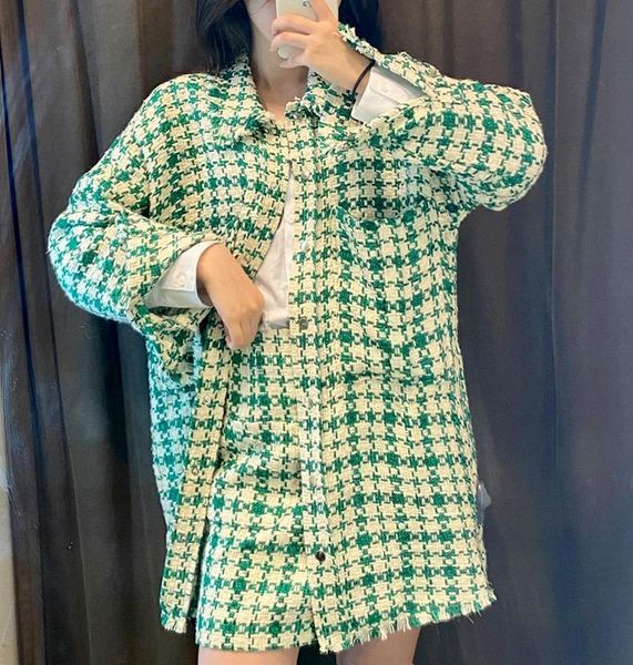 women's jackets vintage frayed tassel oversized tweed plaid jacket coat women long sleeve female pockets outerwear chic, Black;brown
women's jackets vintage frayed tassel oversized tweed plaid jacket coat women long sleeve female pockets outerwear chic, Black;brown