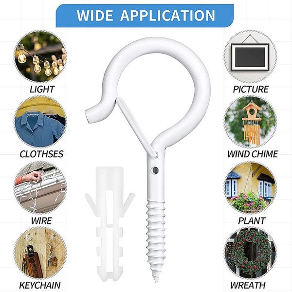 hooks & rails null 20 pieces q-hanger heavy duty easy release screw with windproof safety buckle for outdoor christmas string lights led
hooks & rails null 20 pieces q-hanger heavy duty easy release screw with windproof safety buckle for outdoor christmas string lights led