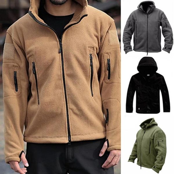 men's jackets winter coat solid color hooded casual warm plush multi pockets men jacket for outdoor, Black;brown
men's jackets winter coat solid color hooded casual warm plush multi pockets men jacket for outdoor, Black;brown