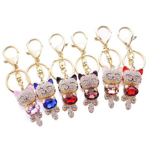 keychains fashion creativity funny lovely cat crystal rhinestone keyrings key chains rings holder purse bag for car, Silver
keychains fashion creativity funny lovely cat crystal rhinestone keyrings key chains rings holder purse bag for car, Silver