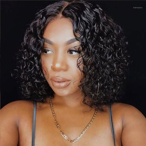 water wave human hair wigs 150% brazilian remy 13*4 short bob lace closure wig for women frontal deep wave1, Black;brown
water wave human hair wigs 150% brazilian remy 13*4 short bob lace closure wig for women frontal deep wave1, Black;brown