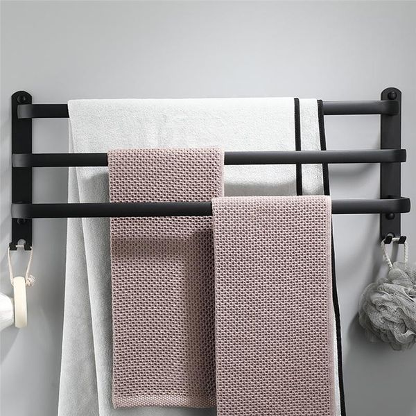 towel racks bathroom rack bar with hook 40/50cm space aluminum black hanger wall mounted shower room holder multilayer rod
towel racks bathroom rack bar with hook 40/50cm space aluminum black hanger wall mounted shower room holder multilayer rod