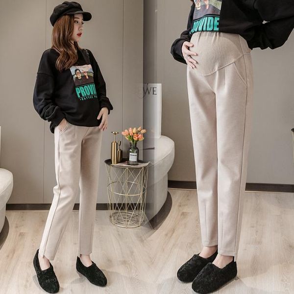 maternity bottoms pregnant women pants fashion long loose leisure belly trousers high low irregular office lady elegant woolen, White
maternity bottoms pregnant women pants fashion long loose leisure belly trousers high low irregular office lady elegant woolen, White