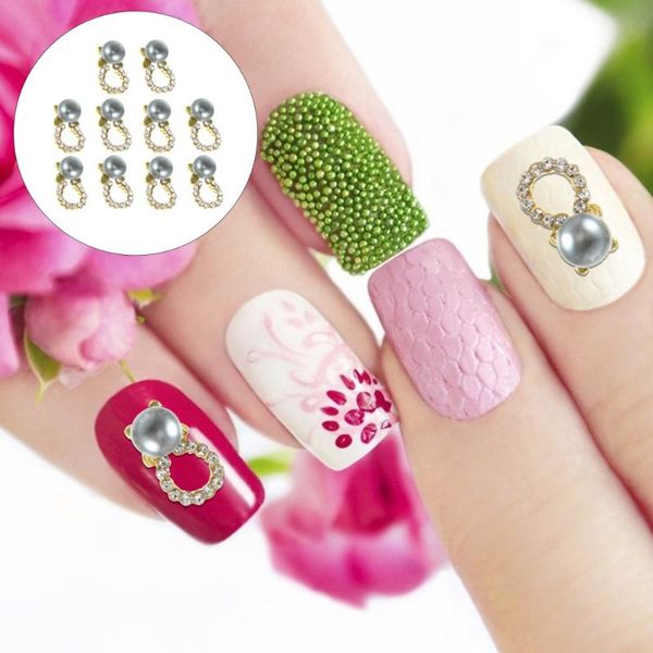 10pcs imitation pearl manicures patches inlaid circle fingernail nail art equipment, Silver
10pcs imitation pearl manicures patches inlaid circle fingernail nail art equipment, Silver