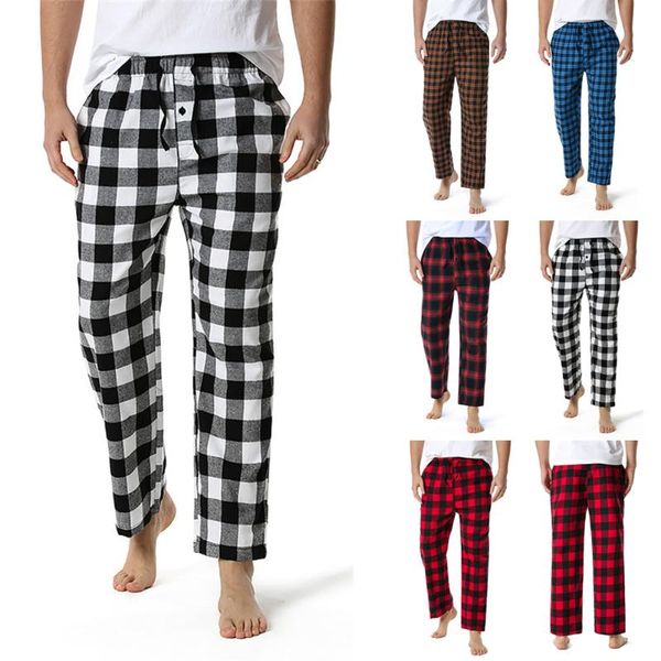 men's loose sleep bottoms plaid flannel pants casual sleepwear fitted soft men women lovers couple, Black
men's loose sleep bottoms plaid flannel pants casual sleepwear fitted soft men women lovers couple, Black