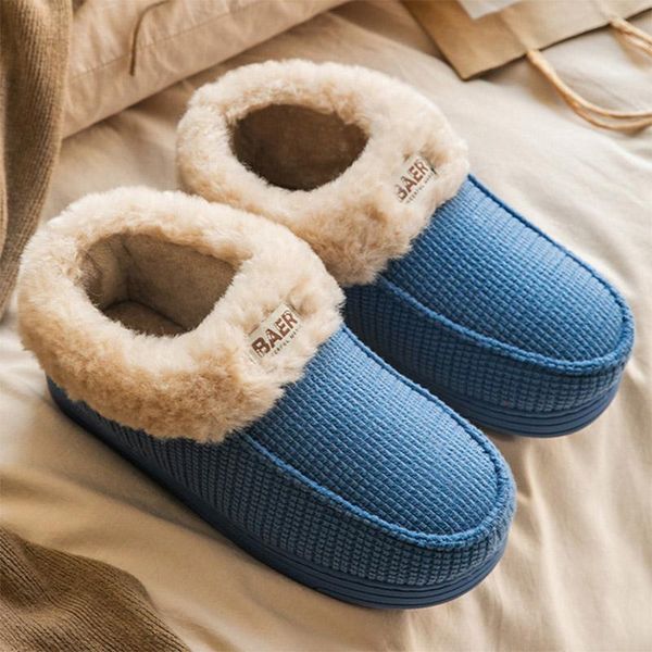winter couple warm cotton slippers plush ladies pu leather platform women home indoor women's shoes, Black
winter couple warm cotton slippers plush ladies pu leather platform women home indoor women's shoes, Black