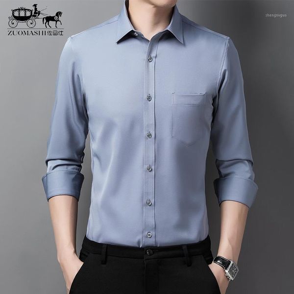 men's dress shirts shirt long sleeve autumn and winter business elastic wrinkle professional clothing, White;black
men's dress shirts shirt long sleeve autumn and winter business elastic wrinkle professional clothing, White;black