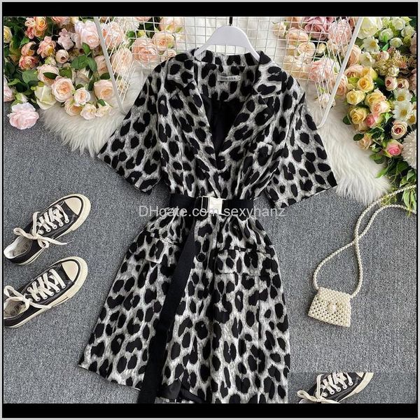 party womens clothing apparel drop delivery 2021 notched blazer dresses for women short sleeve sashes slim wrap summer fashion black leopard, White;black
party womens clothing apparel drop delivery 2021 notched blazer dresses for women short sleeve sashes slim wrap summer fashion black leopard, White;black