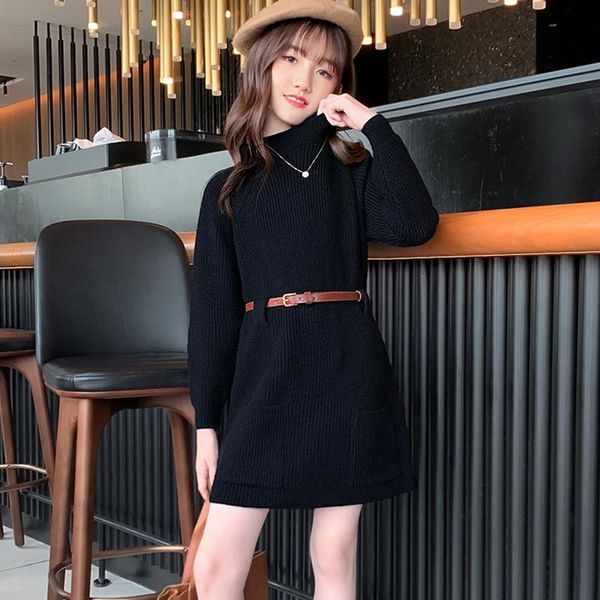 girl's dresses winter spring kids teen girs knit dress preppy style sweaters children clothing fashion pockets red black with sashes, Red;yellow
girl's dresses winter spring kids teen girs knit dress preppy style sweaters children clothing fashion pockets red black with sashes, Red;yellow