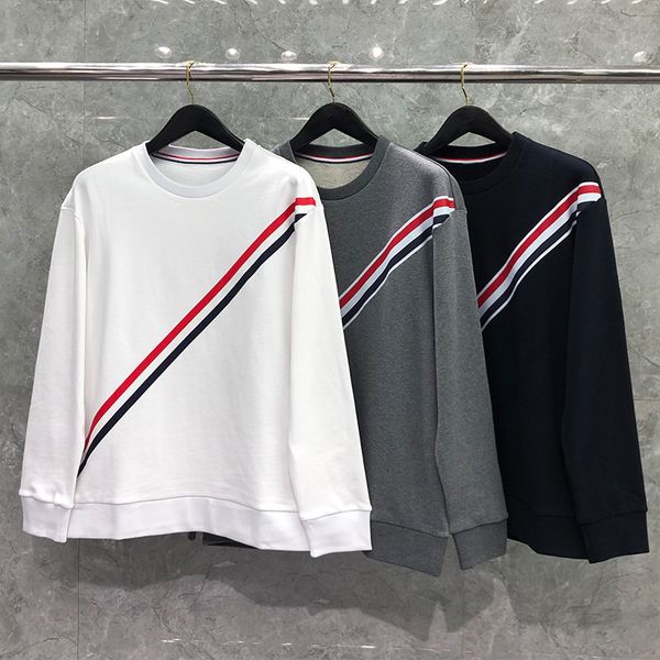 men's hoodies & sweatshirts tb brand hoodie in spring and autumn of 2021, casual sportswear, round neck, loose stripe, Black
men's hoodies & sweatshirts tb brand hoodie in spring and autumn of 2021, casual sportswear, round neck, loose stripe, Black