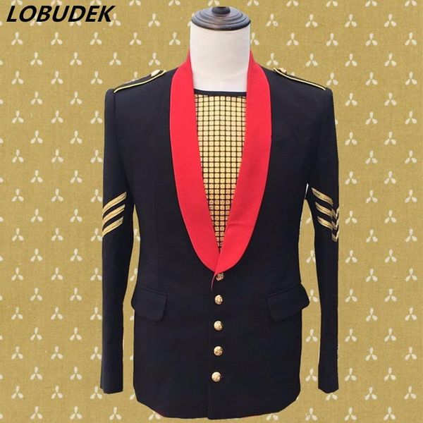 men's suits & blazers military casual black slim fashion suit jackets coat prom party host singer stage costume bar dancer performance, White;black
men's suits & blazers military casual black slim fashion suit jackets coat prom party host singer stage costume bar dancer performance, White;black