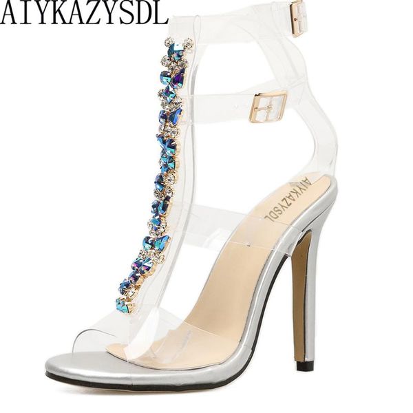 transparent women sandals crystal pvc clear three strap buckle summer sandalias streetwear, Black
transparent women sandals crystal pvc clear three strap buckle summer sandalias streetwear, Black
