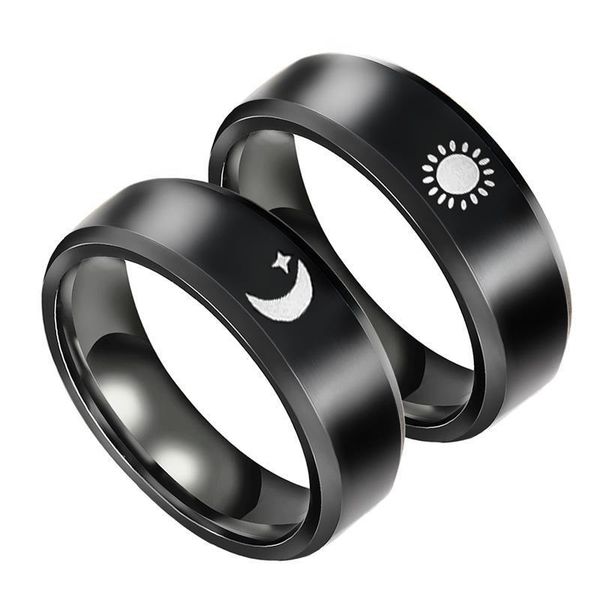 wedding rings simple stainless steel moon sun couple ring for lover's black silver color women men jewelry anniversary gifts, Slivery;golden
wedding rings simple stainless steel moon sun couple ring for lover's black silver color women men jewelry anniversary gifts, Slivery;golden