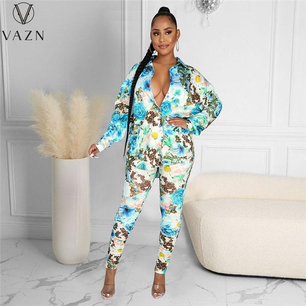 women's two piece pants vazn 2021 women street casual style sets long sleeve lapel elastic printed, White
women's two piece pants vazn 2021 women street casual style sets long sleeve lapel elastic printed, White