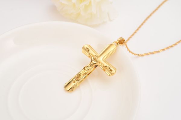 fine gold g/f cross necklaces wholesale crucifix pendant women jewelry fashion jesus decoration dress, Silver
fine gold g/f cross necklaces wholesale crucifix pendant women jewelry fashion jesus decoration dress, Silver