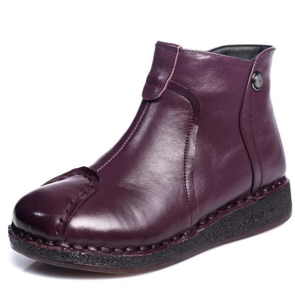 boots 2021 winter retro hand-stitched shoes women flat soft bottom comfortable warm snow genuine leather, Black
boots 2021 winter retro hand-stitched shoes women flat soft bottom comfortable warm snow genuine leather, Black