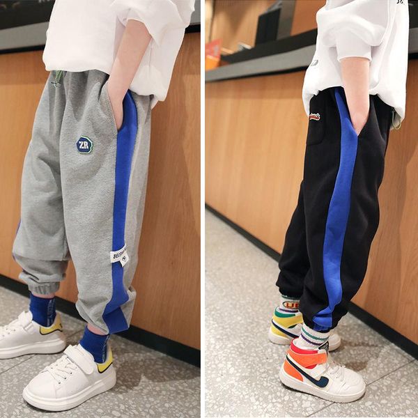 boys spring/autumn sports pants children fashion contrast sides drawcord decoration loose ankle-tied trousers kids cozy clothing, Blue
boys spring/autumn sports pants children fashion contrast sides drawcord decoration loose ankle-tied trousers kids cozy clothing, Blue
