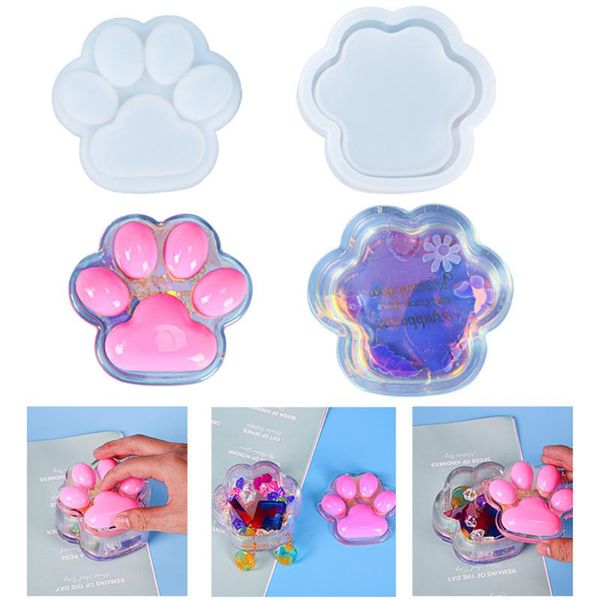 diy crystal epoxy resin mold cat claw storage box silicone for handmade crafts decorationtools jewelry molds craft tools
diy crystal epoxy resin mold cat claw storage box silicone for handmade crafts decorationtools jewelry molds craft tools