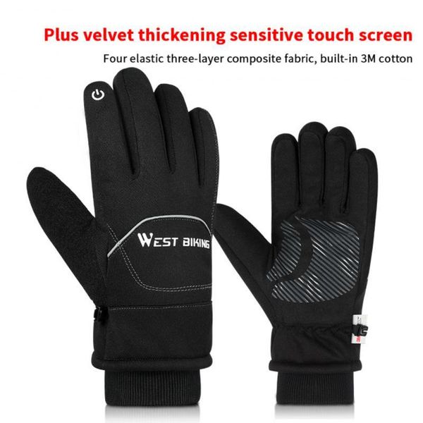 cycling gloves winter warm full finger touch screen waterproof outdoor camping protector, Black
cycling gloves winter warm full finger touch screen waterproof outdoor camping protector, Black