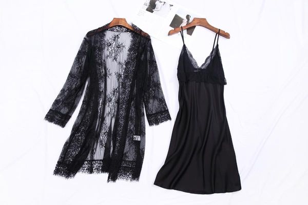 lace bath robe sets sleepwear women suit homewear spring and summer lounge wear 2021 velor pajamas fashion women's nightgown, Black;red
lace bath robe sets sleepwear women suit homewear spring and summer lounge wear 2021 velor pajamas fashion women's nightgown, Black;red