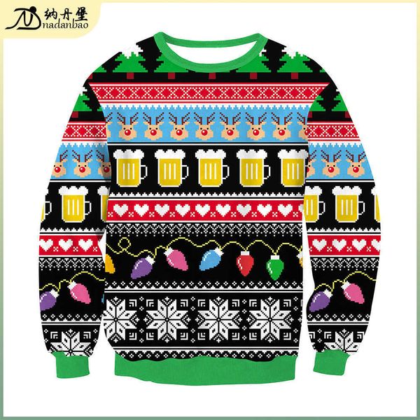 christmas eve clothing women's leisure christmas digital printing round neck long sleeve t-shirt, Black
christmas eve clothing women's leisure christmas digital printing round neck long sleeve t-shirt, Black