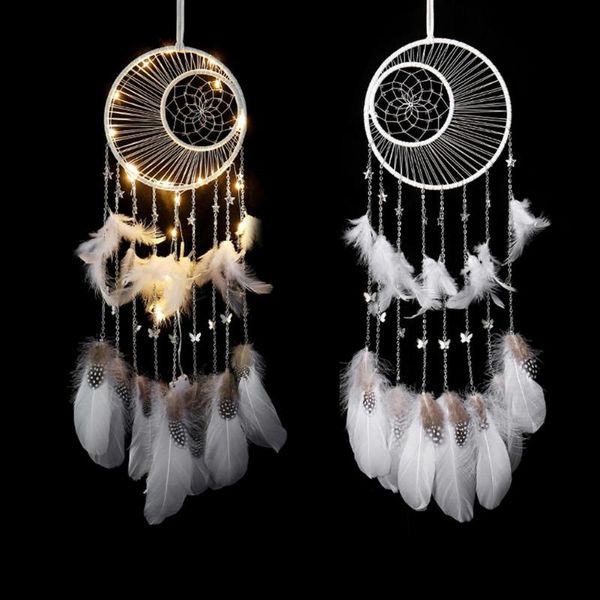 dream catcher hanging wind chime handmade luminous feather ornament wrapped lights girls room decor dreamcatcher 40a decorative objects & fi
dream catcher hanging wind chime handmade luminous feather ornament wrapped lights girls room decor dreamcatcher 40a decorative objects & fi