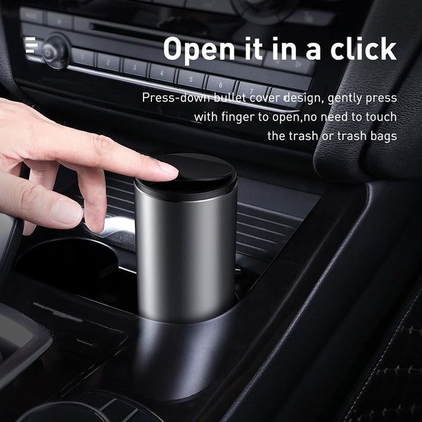 other interior accessories baseus car trash bin alloy garbage can for dustbin waste rubbish basket organizer storage holder bag auto
other interior accessories baseus car trash bin alloy garbage can for dustbin waste rubbish basket organizer storage holder bag auto