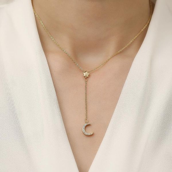 pendant necklaces women's necklace, light luxury and exquisite, high sense clavicle chain, trendy moon necklace with diamonds for women, Silver
pendant necklaces women's necklace, light luxury and exquisite, high sense clavicle chain, trendy moon necklace with diamonds for women, Silver