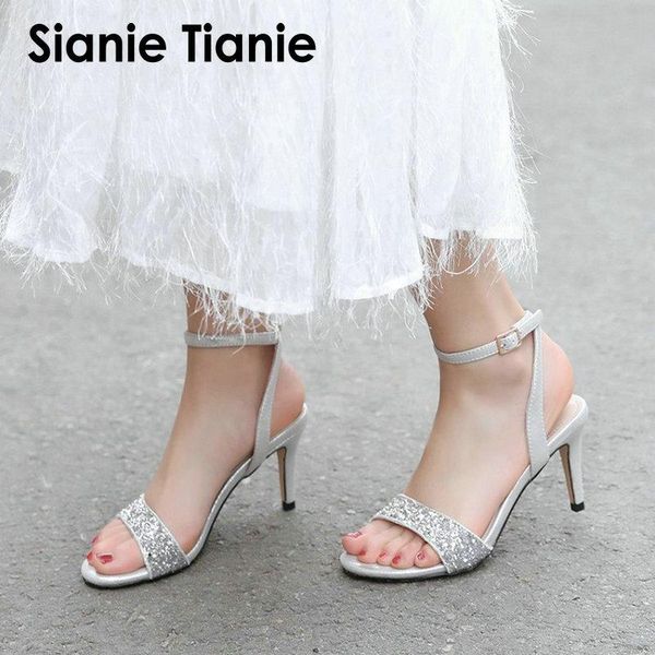 sianie tianie 2021 summer lady shoes glitter bling open toe fashion thin high heels women sandals dress large size 34-46, Black
sianie tianie 2021 summer lady shoes glitter bling open toe fashion thin high heels women sandals dress large size 34-46, Black