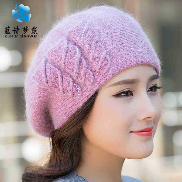 autumn and winter hat female korean warm double-layer woven beret fashion shopping rabbit hair, Blue;gray
autumn and winter hat female korean warm double-layer woven beret fashion shopping rabbit hair, Blue;gray