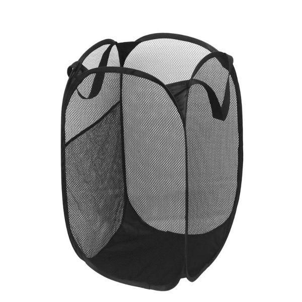 2pcs mesh popup laundry hamper clothes -up basket for kids room college dorm travel(black) bags
2pcs mesh popup laundry hamper clothes -up basket for kids room college dorm travel(black) bags