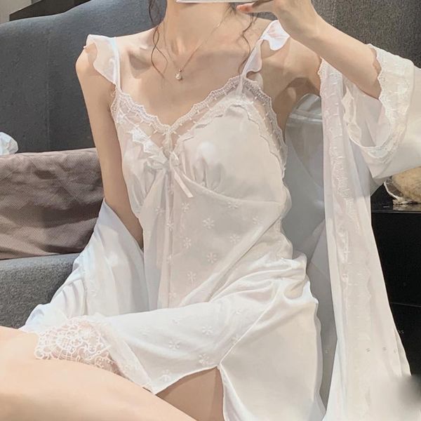 women's sleepwear lace suspender nightdress summer 2021 sweet home clothes pajamas, Black;red
women's sleepwear lace suspender nightdress summer 2021 sweet home clothes pajamas, Black;red