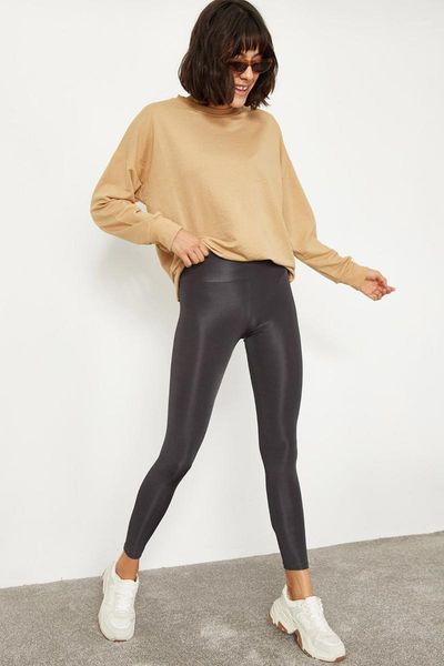 women anthracite long arched handle lifting disco bright tights casual sports women's leggings, Black
women anthracite long arched handle lifting disco bright tights casual sports women's leggings, Black