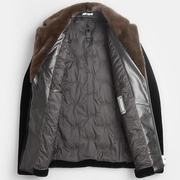 men's leather & faux sheep shearling men winter real collar warm wool coat male alpaca down jacket lbl-daf28001 my1660, Black
men's leather & faux sheep shearling men winter real collar warm wool coat male alpaca down jacket lbl-daf28001 my1660, Black