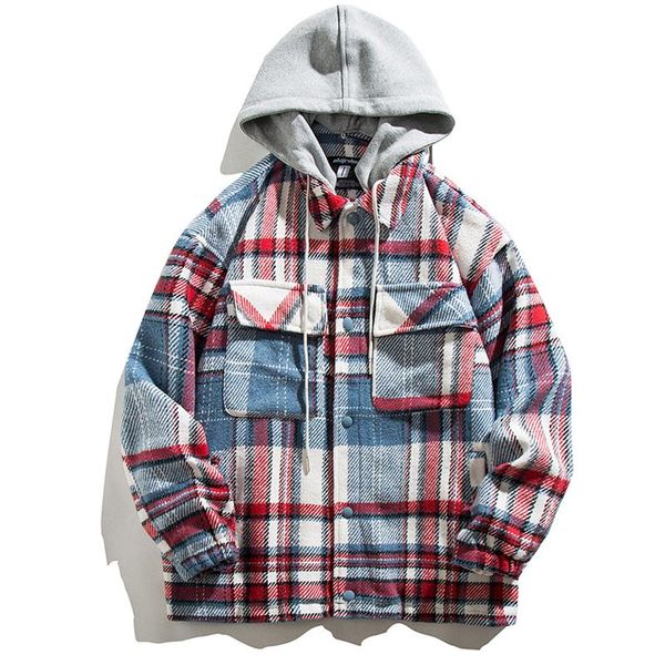 men's jackets 2021 men harajuku varsity jacket plaid hooded vintage hip hop college streetwear outwear fashion shirts oversized coats, Black;brown
men's jackets 2021 men harajuku varsity jacket plaid hooded vintage hip hop college streetwear outwear fashion shirts oversized coats, Black;brown