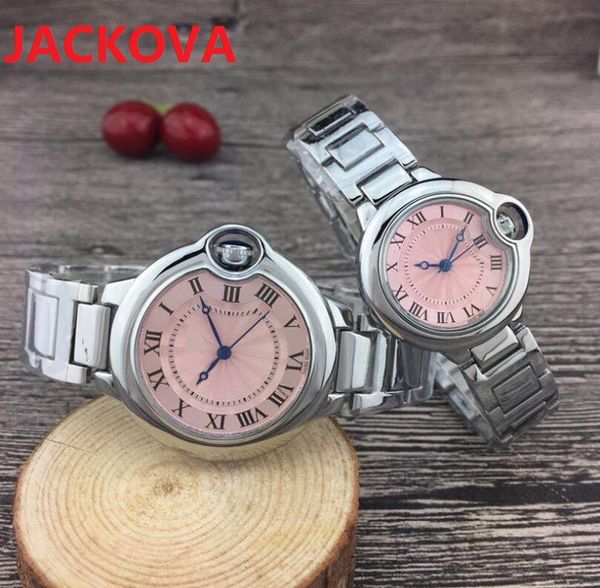 Image of Women Men Watches 32MM 38MM dial High Quality Rolse Gold Silver Stainless Steel Quartz Battery Lady Watch