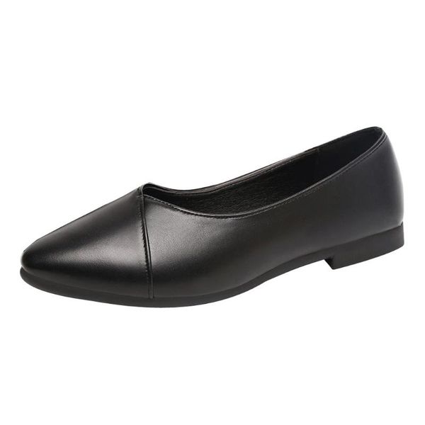 leather ladies flat shoes fashion casual square toe lazy ballet flats female shallow mouth student single sandals, Black
leather ladies flat shoes fashion casual square toe lazy ballet flats female shallow mouth student single sandals, Black