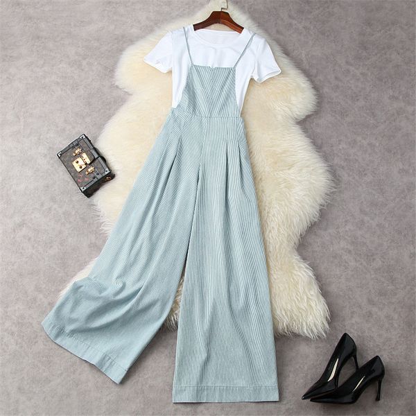 women's two piece pants summer pants suit 2 piece of fashion designer short sleeve white t+ striped jumpsuit ladies casual outfit wfm5
women's two piece pants summer pants suit 2 piece of fashion designer short sleeve white t+ striped jumpsuit ladies casual outfit wfm5