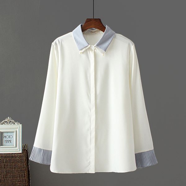 spring and summer elegant women shirts loose lager size shirts office lady chiffon turn-down collar shirts 210421, White
spring and summer elegant women shirts loose lager size shirts office lady chiffon turn-down collar shirts 210421, White