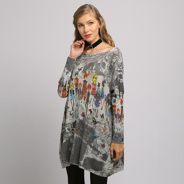 women's sweaters xikoi 6302 woman sweater oversize long batwing sleeve pullovers o-neck knitted fashion casual regular print clothes, White;black
women's sweaters xikoi 6302 woman sweater oversize long batwing sleeve pullovers o-neck knitted fashion casual regular print clothes, White;black