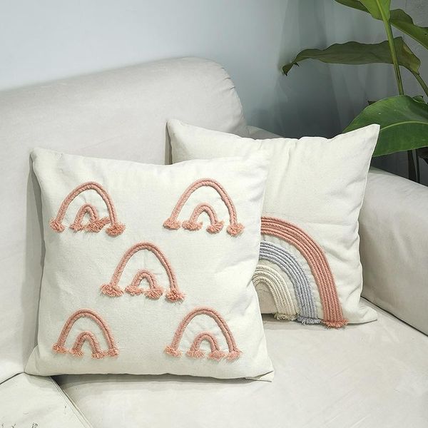 cushion/decorative pillow dunxdeco cushion cover decorative case fashion bohemia vintage rainbow cotton thread embroidery sofa chair bed cou
cushion/decorative pillow dunxdeco cushion cover decorative case fashion bohemia vintage rainbow cotton thread embroidery sofa chair bed cou